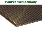 Poliwęglan komorowy Dymiony brąz wzmocniony 10mm
